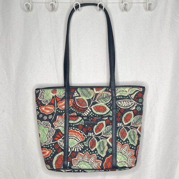 Vera Handbags - Vera Bradley 14"x11" Shoulder Tote Bag Purse Nomadic Floral Pattern 2016